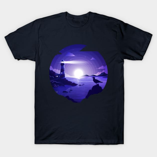 Lighthouse T-Shirt by Prok_Art